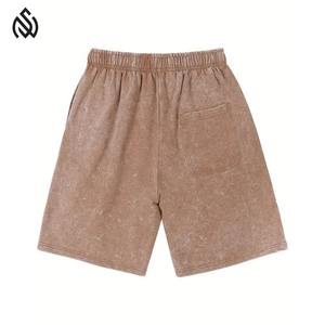 Conjunto de Camiseta y Pantalones Cortos para Hombre con Lavado Ácido, Venta Caliente, Impresión de Logotipo Personalizado, Transpirable, Secado Rápido, Alta Calidad, Servicio OEM - Product Image 5