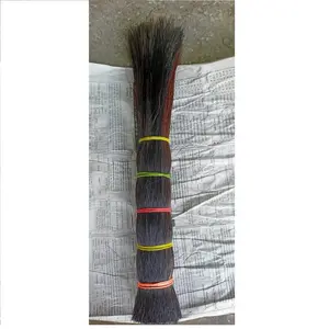 100% 手工制作的马尾毛延伸与高品质真正的单拉马尾毛与自然颜色