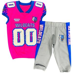 Uniforme de football pour jeunes personnalisé en sergé avec appliques jaune brillant, maillot de football américain sublimé - Product Image 5