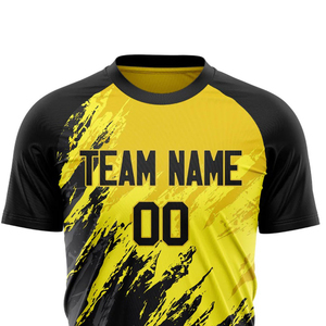 ชุดเล่นฟุตบอลของผู้ชายเสื้อฟุตบอลแขนสั้นระบายอากาศได้ดีพิมพ์ลายคุณภาพใหม่ - Product Image 4