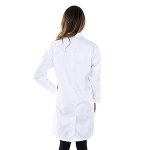 Diseño personalizado de algodón Unisex enfermera Doctor Hospital uniformes médicos bata de laboratorio blanco - Product Image 6