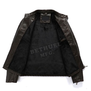 Chaqueta clásica de secado rápido para motorista, venta al por mayor, de cuero Pu, para motocicleta - Product Image 3