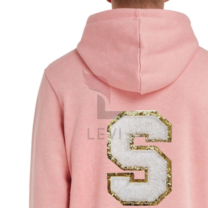 เสื้อฮู้ดปักผ้ากำมะหยี่สำหรับผู้ชายเสื้อมีฮู้ดผ้านุ่มผสมคอตตอนผ้านุ่มโลโก้ตามสั่ง - Product Image 4