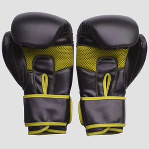 Gants de boxe professionnels en cuir véritable évacuation de l'humidité crochet boucle fermeture Sparring formation Kickboxing Muaythai MMA - Product Image 3
