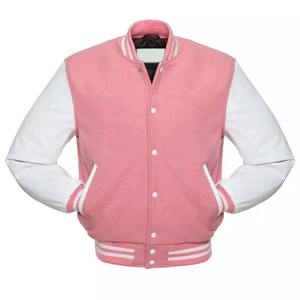 Veste bomber universitaire décontractée pour homme, nouveau design tendance, avec col montant, patchs en chenille, style lettreman - Product Image 2