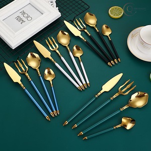 Ensemble de couverts en acier inoxydable de qualité supérieure pour la salle à manger, le service et les fêtes |   Ensemble de couverts cuillère, fourchette et couteau écologiques modernes pour la table - Product Image 5