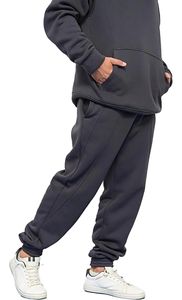 Chándal básico de alta calidad para gimnasio, entrenamiento físico, impresión personalizada, última moda, ropa deportiva, conjunto de pantalones de chándal con cremallera y Sudadera con capucha para hombre - Product Image 3