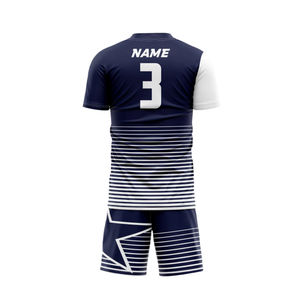 Conception personnalisée OEM Uniforme de football sublimé Tissu polyester respirant sans couture à séchage rapide comprenant des chaussettes et des sacs 2025 - Product Image 4