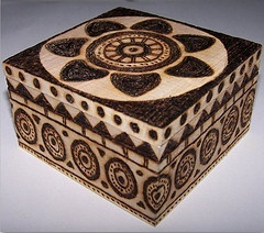 WOODEN DESGIAN NATURAL WOODEN Premium Printed Home Wooden Tabletop Spice Box With Separate Compartments for Spices and - Product Image 3