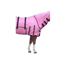 Tapis anti-mouches d'été personnalisé de couleur rose de qualité supérieure pour chevaux équestre en nylon coton et polyester Protection des chevaux couleurs assorties durables