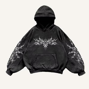 Sudadera con capucha de moda con parches para hombre, de gran tamaño jersey con capucha, sudadera de tela suave, sudadera multicolor, ropa de calle, sudadera con capucha para hombre - Product Image 1