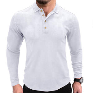 Polo de invierno 2024 para hombre, Color sólido, manga corta, cremallera, cuello vuelto, ropa de calle informal, Tops para hombre - Product Image 6