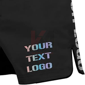 Best Selling <b>Men's</b> High Quality MMA Training <b>Shorts</b> Sporty Solid Martial Arts Outfit Elastic Waistband Gym Fight Training Wear - Product Image 2