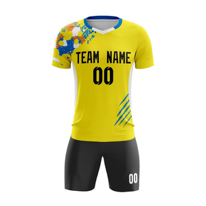 Tenue d'entraînement de football personnalisée pour adultes : Maillot et short de football entièrement sublimés, légers et respirants, 100 % personnalisable - Product Image 5