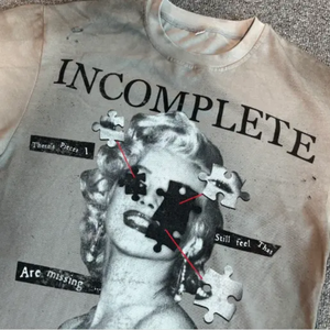 T-shirt oversize tendance 2026, streetwear, imprimé graphique, t-shirt pour homme, impression DTG, délavage acide, épaules tombantes, pour homme - Product Image 3