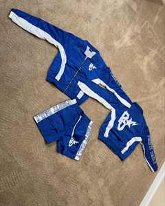 Wholesale Custom Printed Plus Size Summer Two Piece Windbreaker <b>Shorts</b> Jacket <b>Nylon</b> Streetwear Tracksuits <b>Short</b> Set Men - Product Image 6