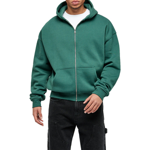 Sweats à capuche personnalisés de haute qualité 100% coton Style tendance différentes couleurs Design unisexe avec poches kangourou pour hommes pour l'hiver - Product Image 4