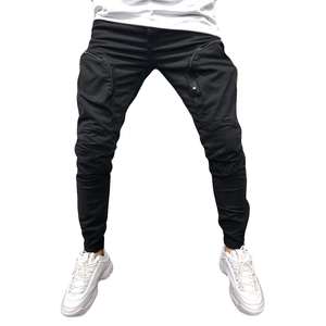 Pantalones Cargo de algodón con bolsillos y apertura ajustable para hombre, ropa de calle de alta calidad, con cremallera, nuevo diseño - Product Image 5