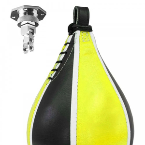 Bola de Velocidad Profesional de Cuero Genuino para Boxeo, Saco de Boxeo de Doble Extremo para Entrenamiento de MMA, Artes Marciales y Coordinación de Velocidad en Gimnasio - Product Image 2
