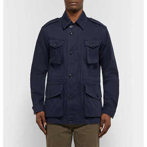 Veste de terrain en toile de coton de qualité supérieure, nouvelle collection OEM, avec quatre poches à rabat sur le devant, vestes de safari pour hommes - Product Image 3