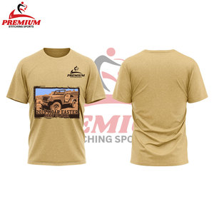 T-shirt 100% coton à col rond de haute qualité, surdimensionné, couleur unie, personnalisé, logo imprimé de haute qualité pour hommes - Product Image 5