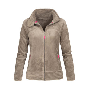 Ropa de calle de moda con cuello levantado, chaqueta de lana Polar con cremallera, chaqueta de ajuste moderno transpirable de peso pesado de lujo con logotipo personalizado - Product Image 2