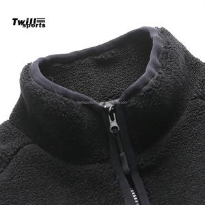 2025 Men's Heavyweight Full Zip Sherpa <b>Fleece</b> <b>Jacket</b> Winter Fashion Warm <b>Thickness</b> Coat Stand Custom Embroidery Logo High Street - Product Image 3