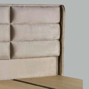 Ensemble de lit turc Mabelia de qualité supérieure avec sommier à tiroirs hydrauliques, tête de lit rembourrée moderne, confort respirant pour usage hôtelier - Product Image 2