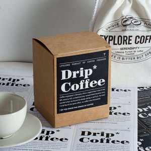 Boîtes d'emballage pour sachets de thé en papier kraft biodégradable avec logo personnalisé, pliables et jetables, pour les cafés à goutte - Product Image 4