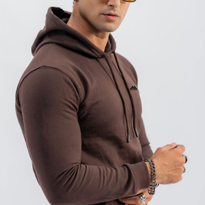 Sweat à capuche zippé personnalisé de haute qualité pour l'hiver, en molleton uni, avec logo personnalisé, double couche - Product Image 5