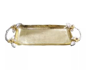 ถาดเสิร์ฟกาแฟทำจากสเตนเลสถาดตกแต่งบ้านทรงรีสำหรับตกแต่งบ้านหรูหราทำจากอลูมิเนียมและเหล็ก - Product Image 3