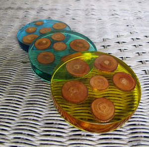 Posavasos MDF de madera de forma redonda para arte y artesanía Decoupage resina personalizada al por mayor Mini fabricante de paletas de madera artesanales - Product Image 5