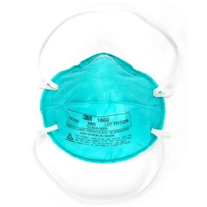 Masque facial jetable en tissu non tissé 3M 1860, aide à réduire l'exposition du porteur à certaines particules atmosphériques, y compris celles générées - Product Image 4