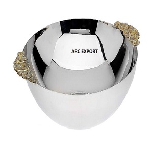 ชามเสิร์ฟสลัดตกแต่งห้องครัวชามขนาดใหญ่สีเงินอ่อนพิเศษชามเสิร์ฟสลัด - Product Image 4