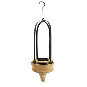 Soporte votivo de aluminio hecho a mano para bodas, cenas, fiestas, diseño precioso, luz de té, portavelas colgante, acabado negro - Product Image 6