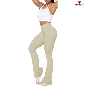 กางเกงขาบานสำหรับผู้หญิงกางเกงวิ่งกางเกงวอร์มเล่นกีฬาสีพื้นแบบกำหนดเอง - Product Image 4