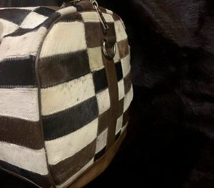 Sac en cuir véritable pleine fleur Sac de voyage multifonctionnel et léger sac de sport unisexe en cuir de vachette fantaisie prêt à expédier - Product Image 2