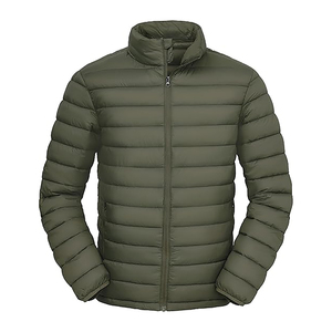 Chaqueta acolchada ligera para hombre, chaquetas de invierno con aislamiento cálido, abrigo hinchado resistente al agua para viajes de senderismo informales - Product Image 1