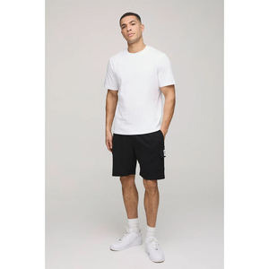 New <b>Knitted</b> T-Shirt Short 2 Piece <b>Set</b> Solid Color Jacquard Summer Casual Round Neck T Shirt Sleeve Shorts Men's <b>Set</b> - Product Image 1