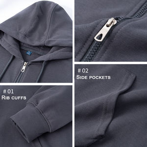 Offre Spéciale Capuche surdimensionnée unisexe en polyester de haute qualité brodé sur mesure teint uni pour l'hiver - Product Image 6