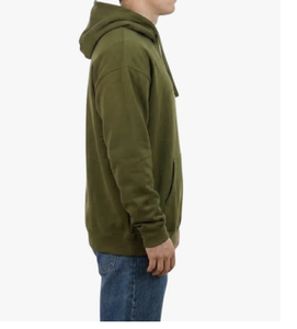 เสื้อฮู้ดดี้สตรีทแวร์ทรงโอเวอร์ไซส์ ไหล่ตก ผ้าหนานุ่ม CVC Fleece ทรงหลวมสบาย สำหรับผู้ชาย มีกระเป๋าแบบจิงโจ้ - Product Image 4