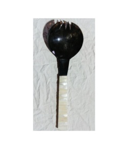 ชุดสปินเนอร์สลัดผักด้ามเรซินสีน้ำตาลงานหัตถกรรมดีไซน์แบบใหม่ควาย - Product Image 1