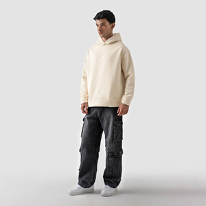 Sweat-shirts en molleton épais personnalisés pour hommes, sweat-shirts unisexes à capuche surdimensionnés, sweat-shirts brodés pour unisexe - Product Image 3