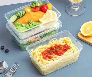 Fournisseur Récipient alimentaire en plastique PP résistant au micro-ondes 1000ml Boîte en forme de rectangle avec couvercle à emporter Transparent Hot Selling 2025 - Product Image 5