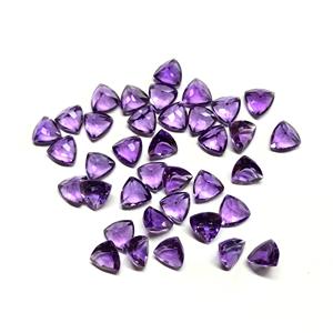 Améthyste africaine naturelle de qualité AAA 4mm 5mm billion de pierres précieuses violettes à facettes IGI certifié en vrac vente en gros de pierres précieuses en vrac - Product Image 4