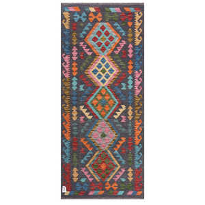 พรมกิลิม ไมมาณา อัฟกานิสถาน ขนาด 193 x 83 ซม. พรมปูพื้นและชุดพรม - Product Image 1