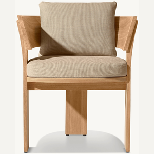 Chaise individuelle en vente chaude, fabriquée en teck écologique, équipée d'un mousse souple et durable pour une utilisation en extérieur - Product Image 1