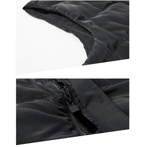 Custom Lightweight Winter Windbreaker Outerwear Puffer Vest Plus Size <b>Sleeveless</b> with Side Pockets Fashionable Puffer Vests - Product Image 5