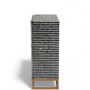 Elegante Mueble de Almacenamiento con Incrustaciones de Concha de Nácar Hecho a Mano para Decoración de Hogar de Lujo - Product Image 4