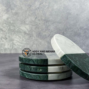 Juego de Platos Decorativos de Madera Esmaltada de Lujo, Piezas Decorativas con Arte Mandala Hecho a Mano, Juego de 4 - Product Image 4